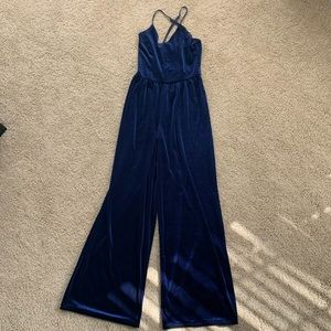 Blue velvet jumpsuit 💙